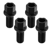 Lug Bolts Compatible With VW For Eos For Fox For Jetta Car Wheel Bolts Lug Nuts Thread Radius M14x1.5 28mm 4x WHT002437 431601139A(Black)