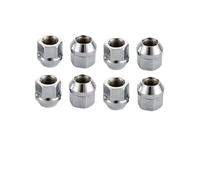 Lug Bolts Key 19mm Wheel Lug Nuts 21 Mm Height M12x1.25, M12x1.5, M14x1.5, 1/2"-20,1/16-18,Thread Cone For Seat Open End Wheel Nuts 8 Pcs(M12x1.25)