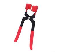 Lug Nut Cover Plier, 1 Pack Wheel Cap Removal Tool for Trucks, Solid Metal Grip Prevents Scratches, Ergonomic Red Handle for Mechanics