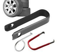 Lug Nut Cover Removal Tool - ABS Steel Rim Puller, Compact Hook Extractor, Wheel Bolt Cap Remover with U Clip Ring Structure Build | Vehicle Wheel Hub Service Tool for Garage Repair Use