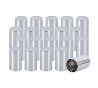 Lug Nut Covers 33mm 3-1/2" Flat Top Lug Nut Covers Push-on 20 Pack, ABS Chrome Plastic Caps Anti-Rust Lug Nut Cover for Semi Trucks Trailers