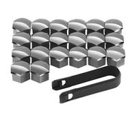 Lug Nut Covers for Audi A3 A4 B6 B8 B7 B5 B9 A6 A5 Q5 Q7, 20pcs 17mm Car Wheel Nut Caps(Grey)