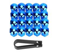 Lug Nut Covers for Land Rover Range Rover Velar Evoque Freelander Discovery Vision Defender, 20pcs Car Tire Screw Cap(19mm Blue)