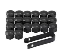 Lug Nut Covers for Toyota C-HR 4Runner RAV-4, for Nissan Qashqia X-Trail, for Dacia Duster, 20Pcs Car Hub Nut Bolt Covers(black 17mm)