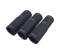 Lug Nut Remover Set 17-22mm Double Ended | Double-ended design, 6 sizes in 3 sockets, Cr-MO steel, high torque capacity, mechanic essential