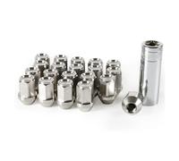 Lug Nuts 20pcs Universal Stainless Steel Lug Nuts Wheel Hex 19mm Length 35mm M12*1.5 Auto Replacement Parts Accessories