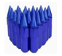 Lug Nuts 20pcs Wheel Nuts M12x1.5/1.25 Aluminum 60mm Extended Tuner Spike Lug(Blue 20pcs,M12x1.25)