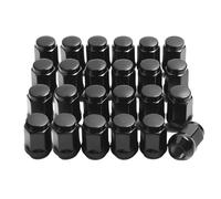 Lug Nuts Compatible with Toyota For Land For Cruiser For Prado M12x1.5 Wheel Nuts Black Lug Nut Socket Closed End Bulge Acorn Style Lug Nuts