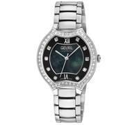 Lugano, Swiss Quartz Watch, Black MOP Dial, 316L Stainless steel, and Sapphire Crystal Gevril Black One Size