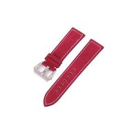 LUGEMA 18/20/22/24mm Watch Strap Band 20mm 22mm Accessories Watchband(Red,24mm)