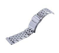 LUGEMA 316L Stainless Steel Watchband 20mm 22mm 24mm Bracelet Compatible Withr Breitling Watch Strap Compatible With AVENGER NAVITIMER SUPEROCEAN Belt(Silver,22mm)