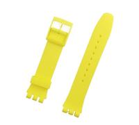 LUGEMA Black Watchband Compatible With Swatch Strap Buckle Compatible With SWATCH Silicone Watch Band 17mm 19mm 20mm Rubber Strap16MM Watch Accessories(Purple,16mm)