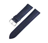 LUGEMA Crocodile Grain Genuine Leather Watch Band Strap 10mm 12mm 13mm 14mm 15mm 16mm 17mm 18mm 19mm 20mm 22mm 24mm Watchband(Deep Blue,16mm)