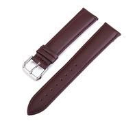 LUGEMA Genuine Leather Watch Band 10mm 12mm 14mm 16mm 18mm 19mm 20mm 21mm 22mm 24mm Watch Strap Wrist Belt Watchband With Pins(Coffee,24mm)