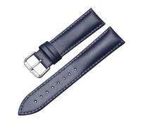 LUGEMA Genuine Leather Watch Bands Strap 12mm 13mm 14mm 15mm 16mm 17mm 18mm 19mm 20m 21mm 22mm 23mm 24mm Men Watch Band Strap(Blue,15mm)