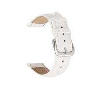 LUGEMA Genuine Leather Watch Strap Band 10mm/12mm/14mm/16mm/18mm/20mm 22mm/24mm Soft Thin WatchBand Men Women Belt Accessories(WHITE,14mm)