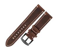 LUGEMA Leather Watch Band Straps Quick Release Wristband 18mm 20mm 22mm 24mm Vintage Calfskin Watch Strap(Dark brown,22mm)