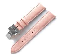 LUGEMA Leather Watch With Green Soft Cowhide Men's And Women's Watch Accessories Substitute Compatible With Longines Compatible With Tissot Strap Accessories(Pink,13)