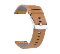LUGEMA New Genuine Leather Watch Band Strap Quick Release Vintage Bands 18mm/20mm/22mm/24mm Handmade Watchbands(Khaki Silver,22mm)