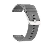 LUGEMA New Genuine Leather Watch Band Strap Quick Release Vintage Bands 18mm/20mm/22mm/24mm Handmade Watchbands(Gray Silver,24mm)