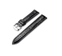 LUGEMA New Watch Accessories Bracelet Belt Soft Genuine Leather Band Strap 16 18 20 22 24 Mm Watchbands(Black,14mm)