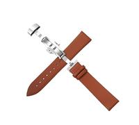 LUGEMA Plain Strap 10-24mm 20mm 22mm Watch Butterfly Buckle Steel Watchband(Red,22mm)