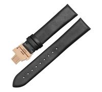 LUGEMA Quality Soft Genuine Leather Band For Watch 18mm 20mm 22mm Replacement Strap(Black B,18mm)