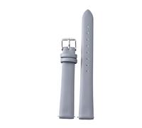 LUGEMA Quick Release Leather Watch Strap For Men And Women Belt Accessories Replacement Smart Soft WatchBand(Gray,16mm)