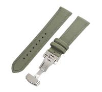 LUGEMA Quick Release Nylon Sailcloth Watch Strap 18mm 19mm 20mm 21mm 22mm 24mm Butterfly Buckle Band Watchband(Army green,20mm)