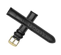 LUGEMA Replacement Leather Watch Strap Leather Watchband For Men Women 12mm 14mm 16mm 18mm 19mm 20mm 21mm 22mm Watch Band(Black Gold,20mm)