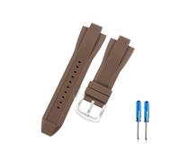 LUGEMA Silicone Rubber Watch Strap Compatible With Michael Kors Mk8184 8729 MK9019 MK8295 MK8492 MK9020 MK8152 MK9026 Watchband Accessories 29 * 13mm(Brown-ST-K2)