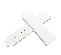 LUGEMA Six Sizes Compatible With HUBLOT Classic Fusion Universe Big Bang Series Men Women Silicone Watch Strap Vertical Stripe Road Bracelet 25mm(White,Style2)