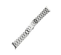 LUGEMA Watch Band 12 14 15 16 17 18 19 20 21mm 22mm 23mm 24mm Stainless Steel Watch Strap Curved End Butterfly Buckle Strap Bracelet(Silver,23mm)