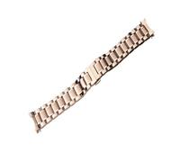 LUGEMA Watch Band 12 14 15 16 17 18 19 20 21mm 22mm 23mm 24mm Stainless Steel Watch Strap Curved End Butterfly Buckle Strap Bracelet(Rose Gold,20mm)