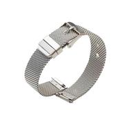 LUGEMA Watchbands Quick Release Watch Band Wristband 10mm 12mm 14mm 16mm 18mm 20mm 22mm Stainless Steel Milanese Band(Silver white,22mm)