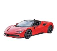 LUgez Scale Diecast Car 1:24 For Ferrari SF90 Alloy Sports Car Model Diecast Metal Racing Car Model Simulation Car Model Collectible Model vehicle (Color : A)