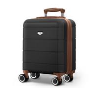 Lugg 15 Inch Jetset Lightweight Travel Cabin Bag Abs Shell Protection 45X36X20Cm, Black And Brown