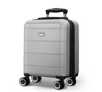 Lugg 15 Inch Jetset Lightweight Travel Cabin Bag Abs Shell Protection 45X36X20Cm, Silver