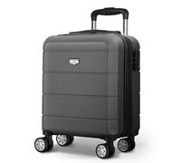 LUGG 15 Inch Jetset Lightweight Travel Cabin Bag Carry On Approved Suitcase ABS Shell Protection Water Resistant & Safe Locking System Easyjet Free Under seat Luggage (45x33x20cm)