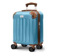 LUGG 15 Inch Skywander Lightweight Underseat Cabin Bag - EasyJet Approved Carry-On Suitcase, Durable ABS Hard Shell, Smooth Double Spinner Wheels, Water-Resistant & Compact Travel Luggage (45x34x20cm)