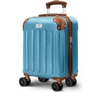 Lugg 15 Inch Skywander Lightweight Underseat Cabin Bag Easyjet Approved Carry On Suitcase, Durable Abs Hard Shell