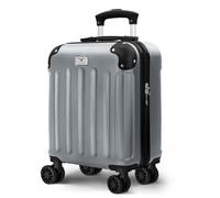 LUGG 15 Inch Skywander Lightweight Underseat Cabin Bag - EasyJet Approved Carry-On Suitcase, Durable ABS Hard Shell, Smooth Double Spinner Wheels, Water-Resistant & Compact Travel Luggage (45x34x20cm)