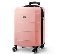 LUGG 20 Inch Jetset Lightweight Travel Cabin Bag Carry On Approved Suitcase ABS Shell Protection Water Resistant & Safe Locking System Easyjet overheadLuggage 55x35x23cm