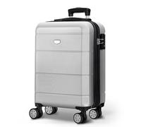 LUGG 20 Inch Jetset Lightweight Travel Carry On Suitcase, ABS, Water Resistant & TSA Lock - Easyjet Overhead (55x35x23cm)