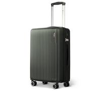 Lugg 20Inch Vacay Suitcase Abs Luggage With Tsa Indent Lock, 55 X 35 X 23 Cm, 37L, Army Green