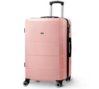 LUGG 24 Inch Jetset Suitcase Hard Shell Case 4 Wheel Travel bag Lightweight ABS Material with TSA Lock Approved for Travel with easyJet, British Airways, RyanAir, Virgin Atlantic, Emirates(67x44x26cm)