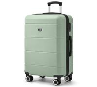 LUGG 24 Inch Jetset Suitcase Hard Shell Case 4 Wheel Travel Bag Lightweight ABS Material with TSA Lock Approved for Travel with easyJet, British Airways, RyanAir, Virgin Atlantic (65x44x25.5cm)