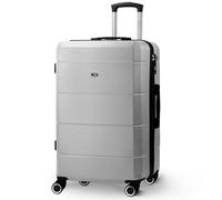 LUGG 24 Inch Jetset Suitcase Hard Shell Case 4 Wheel Travel bag Lightweight ABS Material with TSA Lock Approved for Travel with easyJet, British Airways, RyanAir, Virgin Atlantic, Emirates(67x44x26cm)