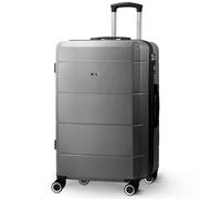 LUGG 24 Inch Jetset Suitcase Hard Shell Case 4 Wheel Travel bag Lightweight ABS Material with TSA Lock Approved for Travel with easyJet, British Airways, RyanAir, Virgin Atlantic, Emirates(67x44x26cm)
