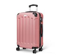 LUGG 24 Inch Suitcase Hard Shell Case 4 Wheel Travel Bag Lightweight ABS Material with TSA Lock Approved for Travel with easyJet, British Airways, RyanAir, Virgin Atlantic, Emirates (67x26x44cm)